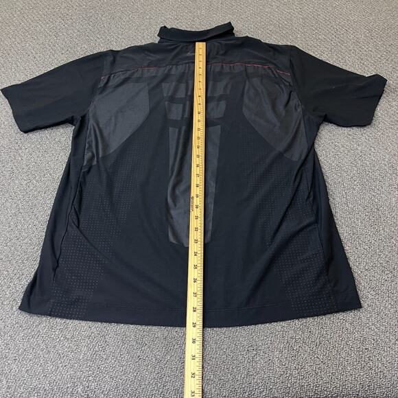 Nike Shirt Mens Large Black Sample Golf Polo Flawed - Picture 6 of 10